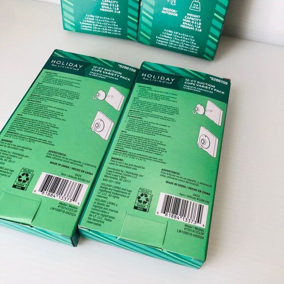 Holiday Living 12-Pack Plastic Suction Cup Hanger Set of 4 - Picture 3 of 5